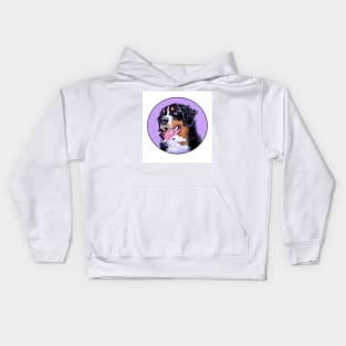 BERNER DOG LAVENDER Kids Hoodie